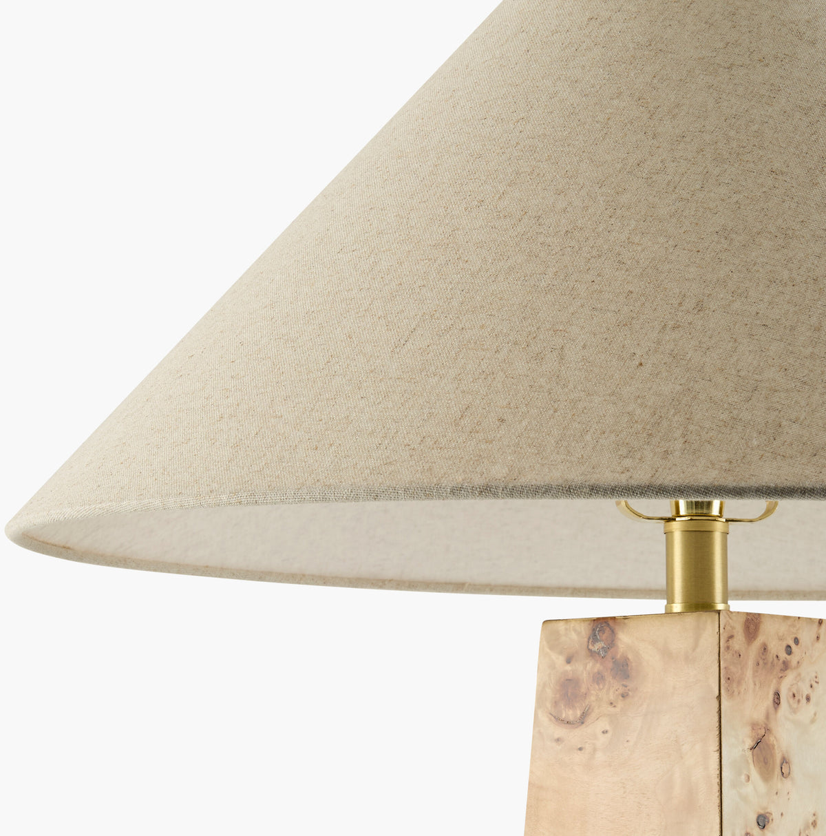 Burlen 58" Rubber Wood Floor Lamp, Natural Brown