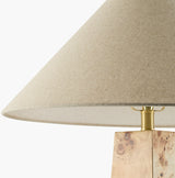 Burlen 58" Rubber Wood Floor Lamp, Natural Brown