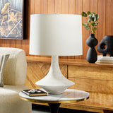 Bryant 23" Resin Table Lamp, Plaster White