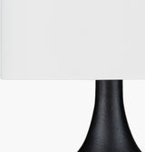 Bryant 23" Resin Table Lamp, Plaster Black