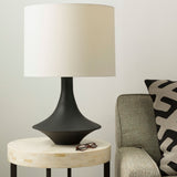 Bryant 23" Resin Table Lamp, Plaster Black