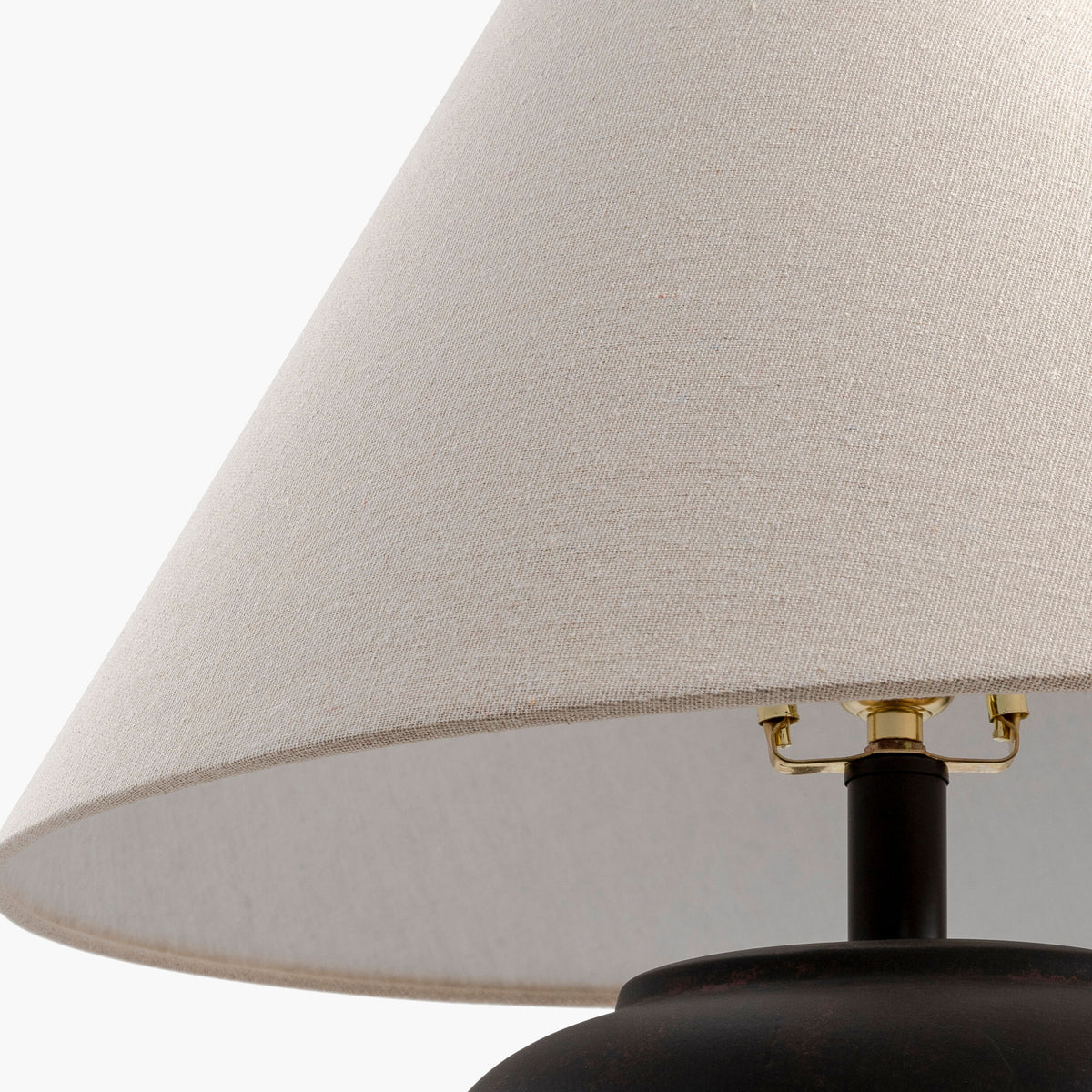 Bastille 25" Ceramic Table Lamp, Glazed Black