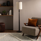 Bettiny 64" Resin Floor Lamp, Painted Black