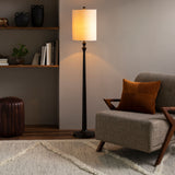 Bettiny 64" Resin Floor Lamp, Painted Black