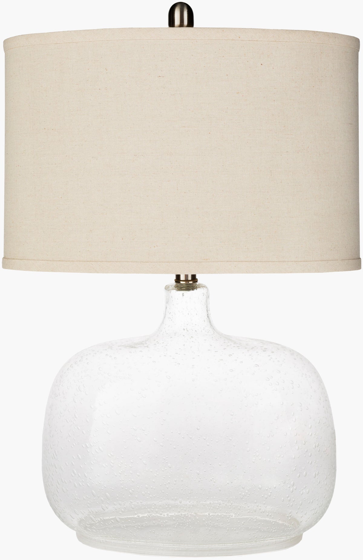 Bentley 25" Glass Table Lamp, Translucent Clear