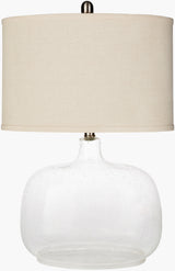 Bentley 25" Glass Table Lamp, Translucent Clear