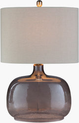 Bentley 25" Glass Table Lamp, Translucent Gray