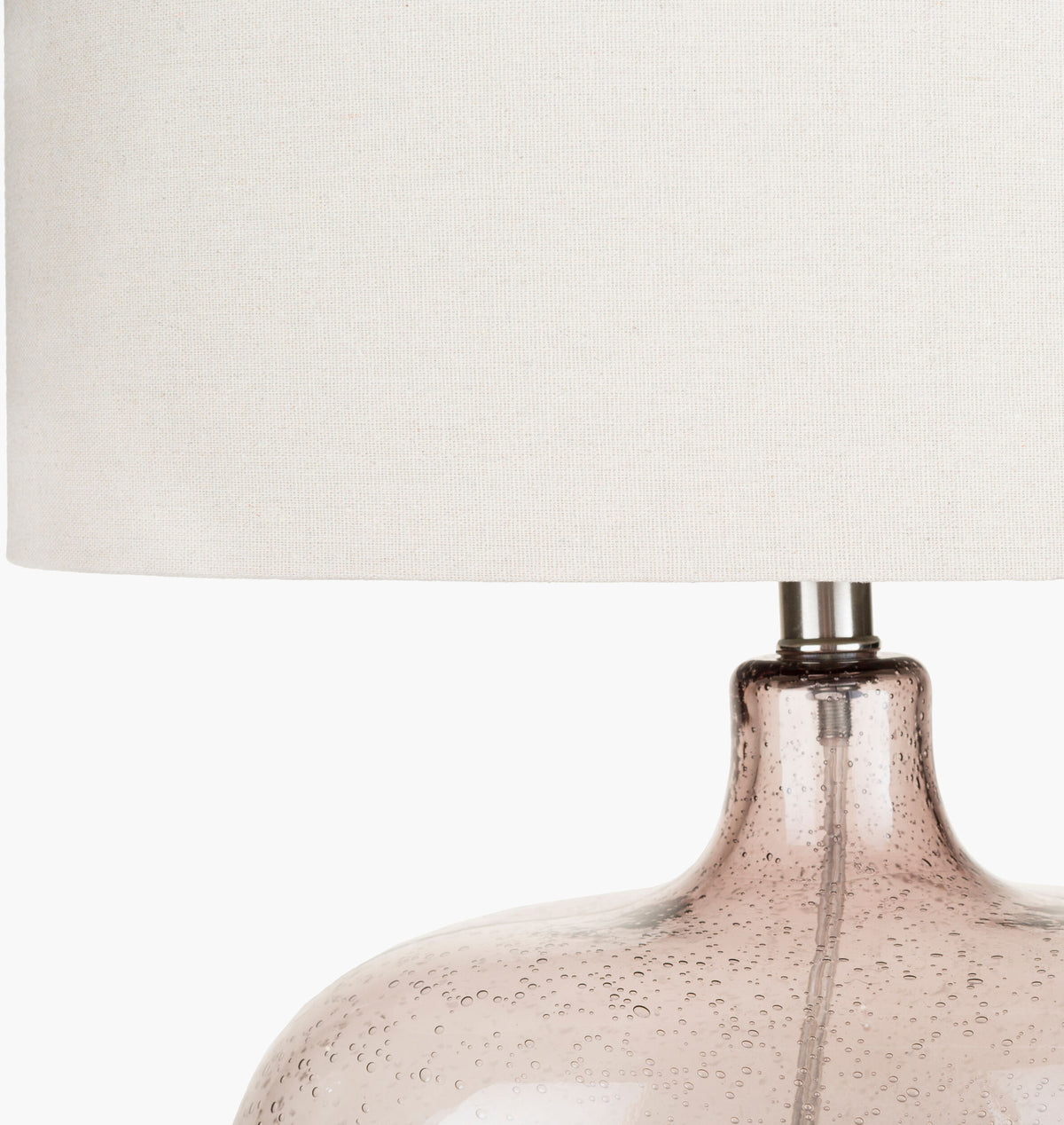 Bentley 25" Glass Table Lamp, Translucent Gray