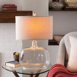 Bentley 25" Glass Table Lamp, Translucent Clear