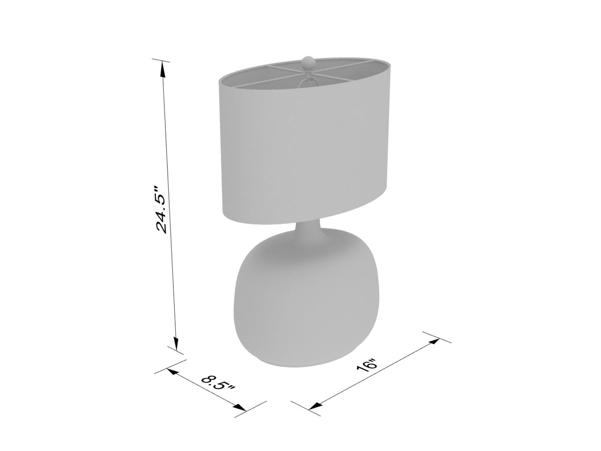 Bentley 25" Glass Table Lamp, Translucent Clear