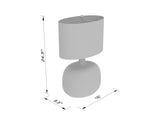 Bentley 25" Glass Table Lamp, Translucent Clear