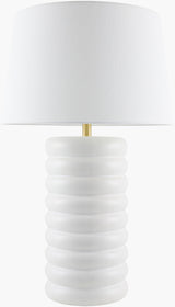 Brienza 31" Ceramic Table Lamp, Glazed White