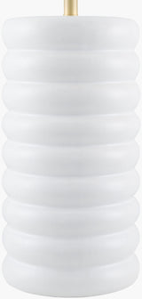 Brienza 31" Ceramic Table Lamp, Glazed White