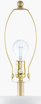 Brienza 31" Ceramic Table Lamp, Glazed White