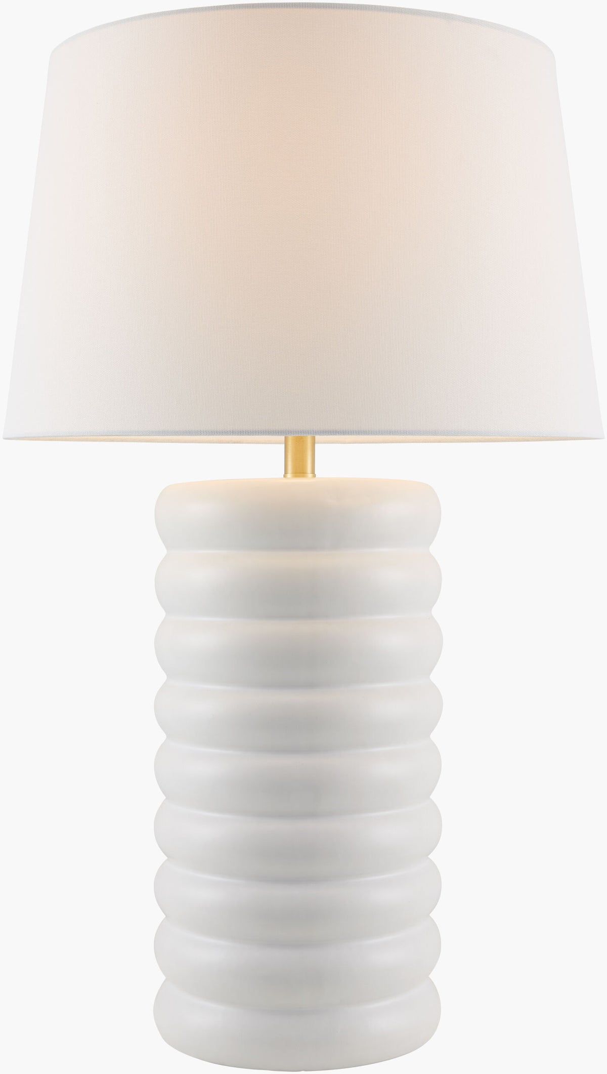Brienza 31" Ceramic Table Lamp, Glazed White