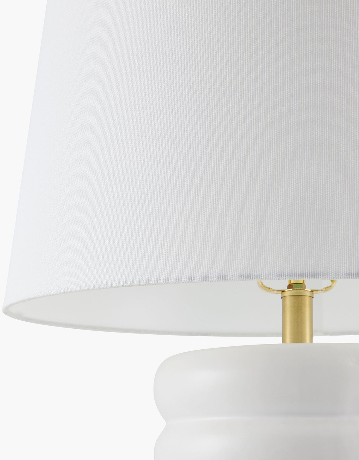 Brienza 31" Ceramic Table Lamp, Glazed White