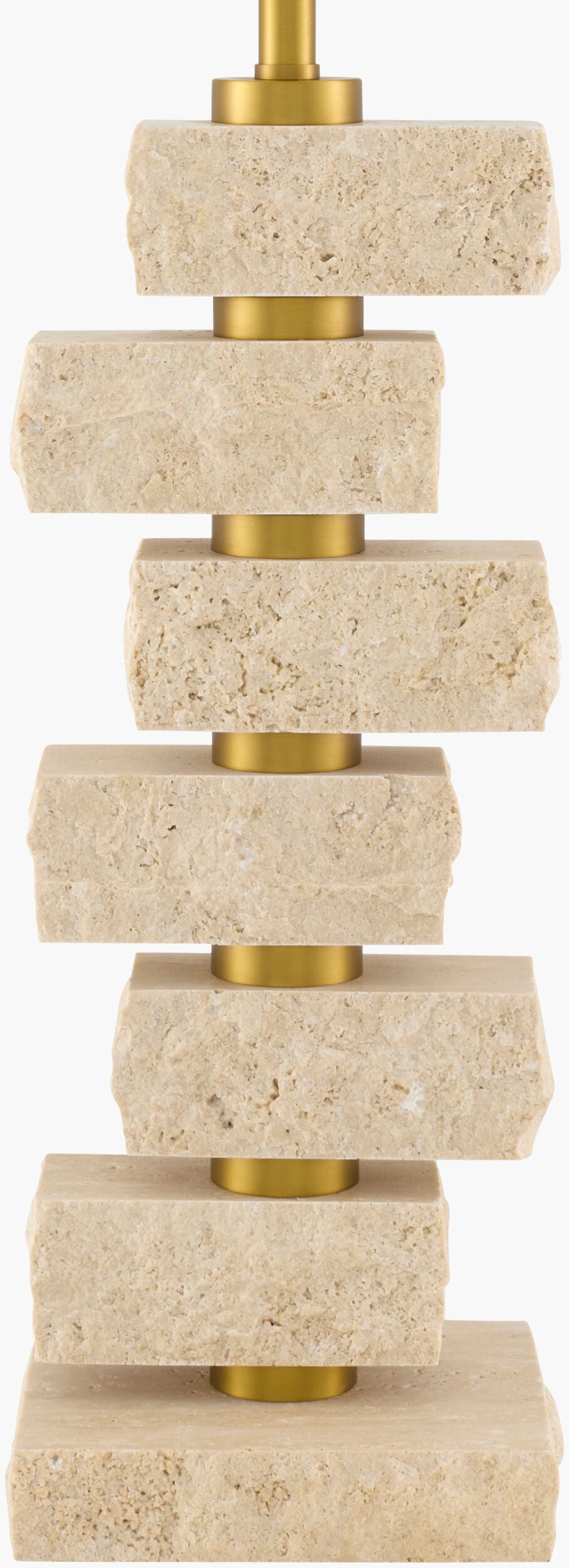 Balzano 31" Marble Table Lamp, Natural Beige