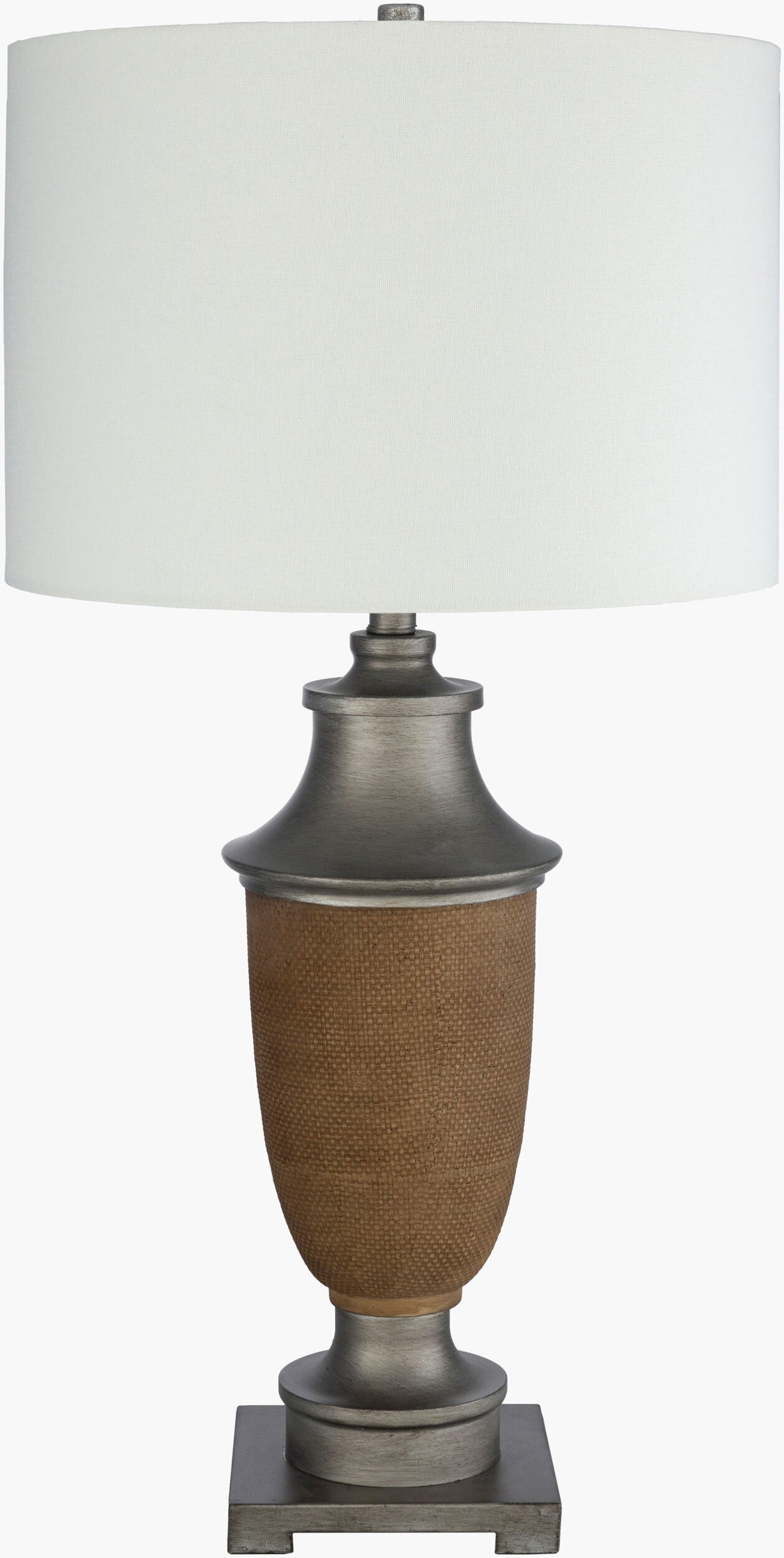Bizzy 32" Resin Table Lamp, Painted Brown