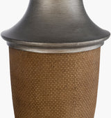 Bizzy 32" Resin Table Lamp, Painted Brown