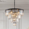 24" Contemporary Crystal Modern Chandeliers Crystal