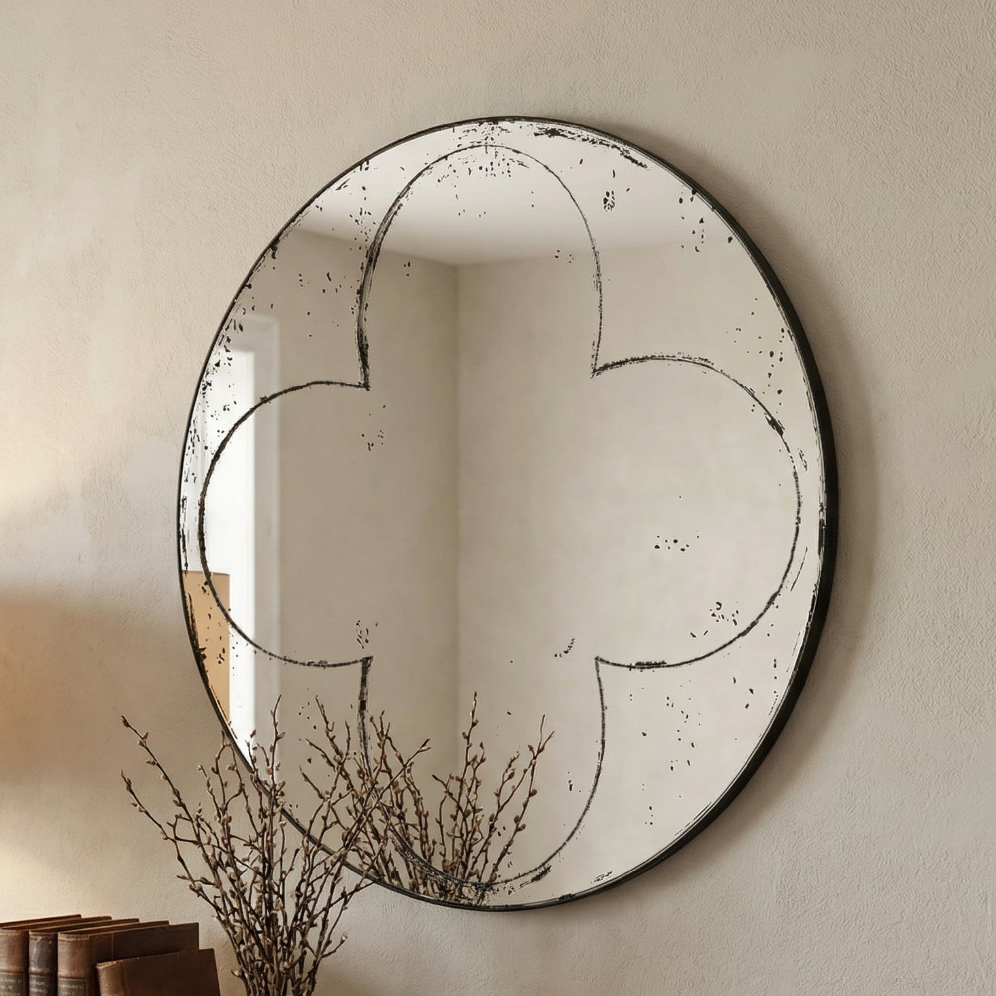 Orbit Round Frameless Mirror, 36"