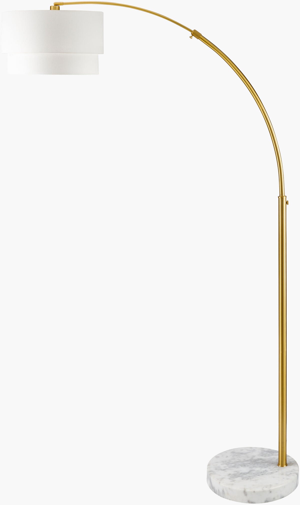 Caldas 87" Iron Floor Lamp, Plated Gold