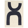Abstract Wool Living Room Rug — Hand Tufted, Modern, Canvas