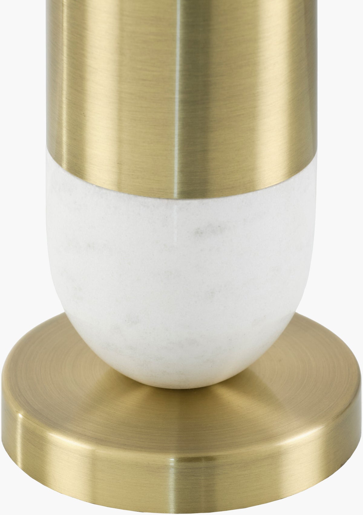 Carina 29" Marble Table Lamp, Marbled White, Plated Metallic Gold