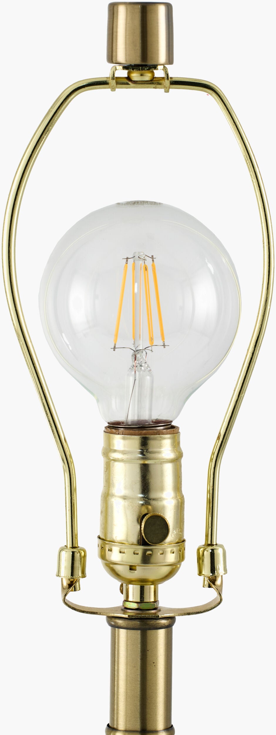 Carina 29" Marble Table Lamp, Marbled White, Plated Metallic Gold