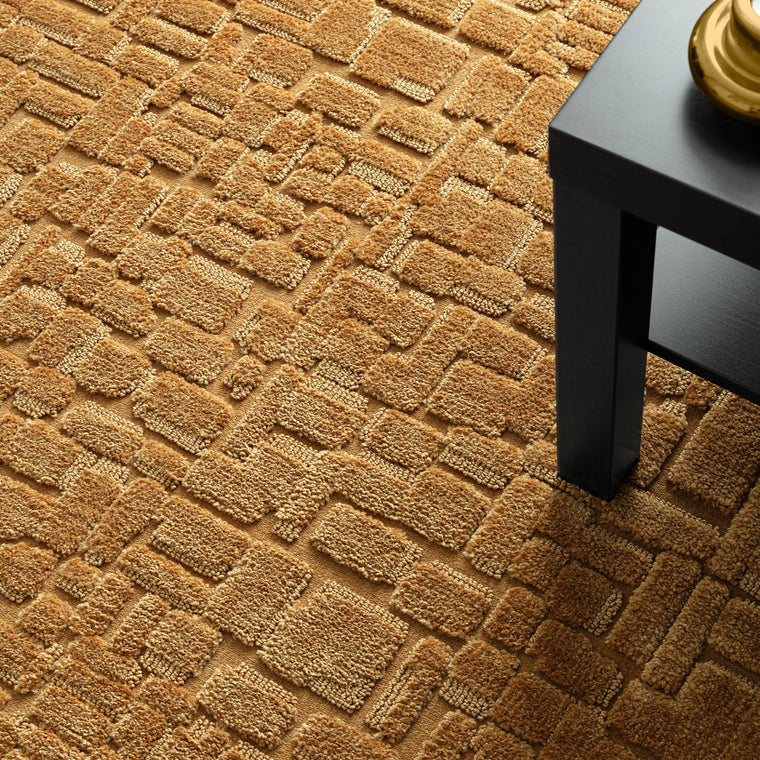 Cut-and-loop pile, 10 mm — Abstract Polyester Living Room Rug — High-Low Pile, Texture, Casa