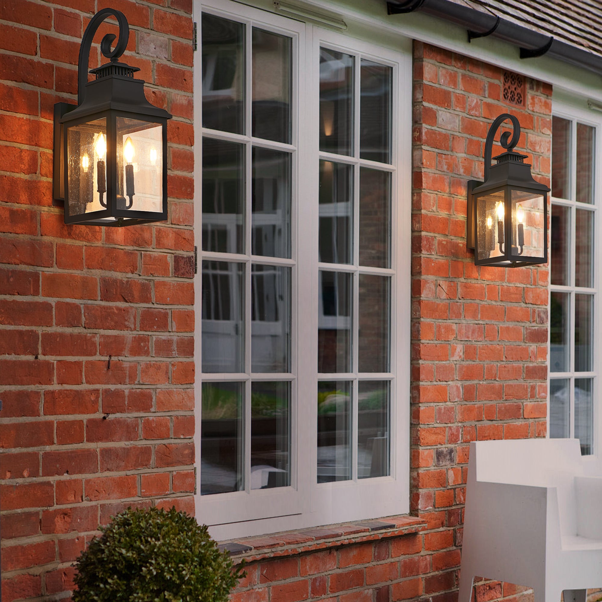 Windsor Outdoor Wall Lantern, Set of 2