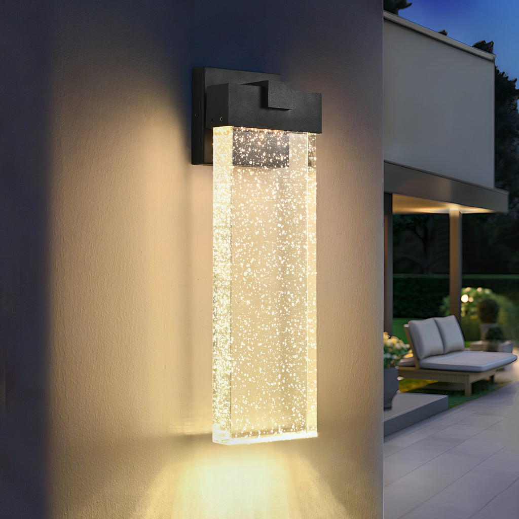 18"(H) 1-pack 12W Modern Outdoor Wall Light Fixture