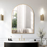 Arley Arched Bathroom Mirror, Gold
