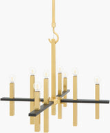 Cadris Iron Chandelier, Metallic Metallic Brass (CDRS-003)