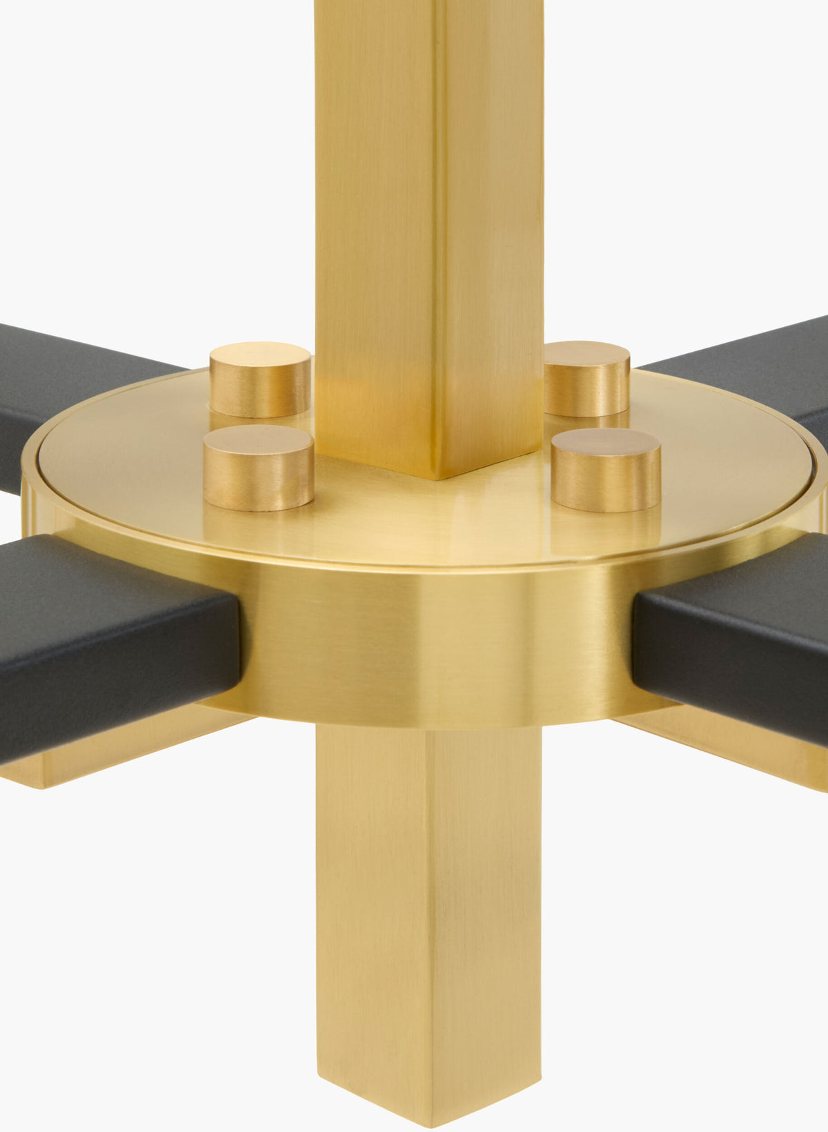 Cadris Iron Chandelier, Metallic Metallic Brass (CDRS-003)