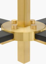 Cadris Iron Chandelier, Metallic Metallic Brass (CDRS-003)