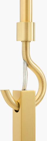 Cadris Iron Chandelier, Metallic Metallic Brass (CDRS-003)