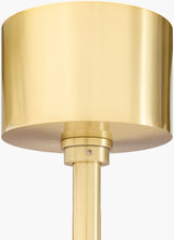 Cadris Iron Chandelier, Metallic Metallic Brass (CDRS-003)