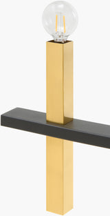 Cadris Iron Chandelier, Metallic Metallic Brass (CDRS-003)