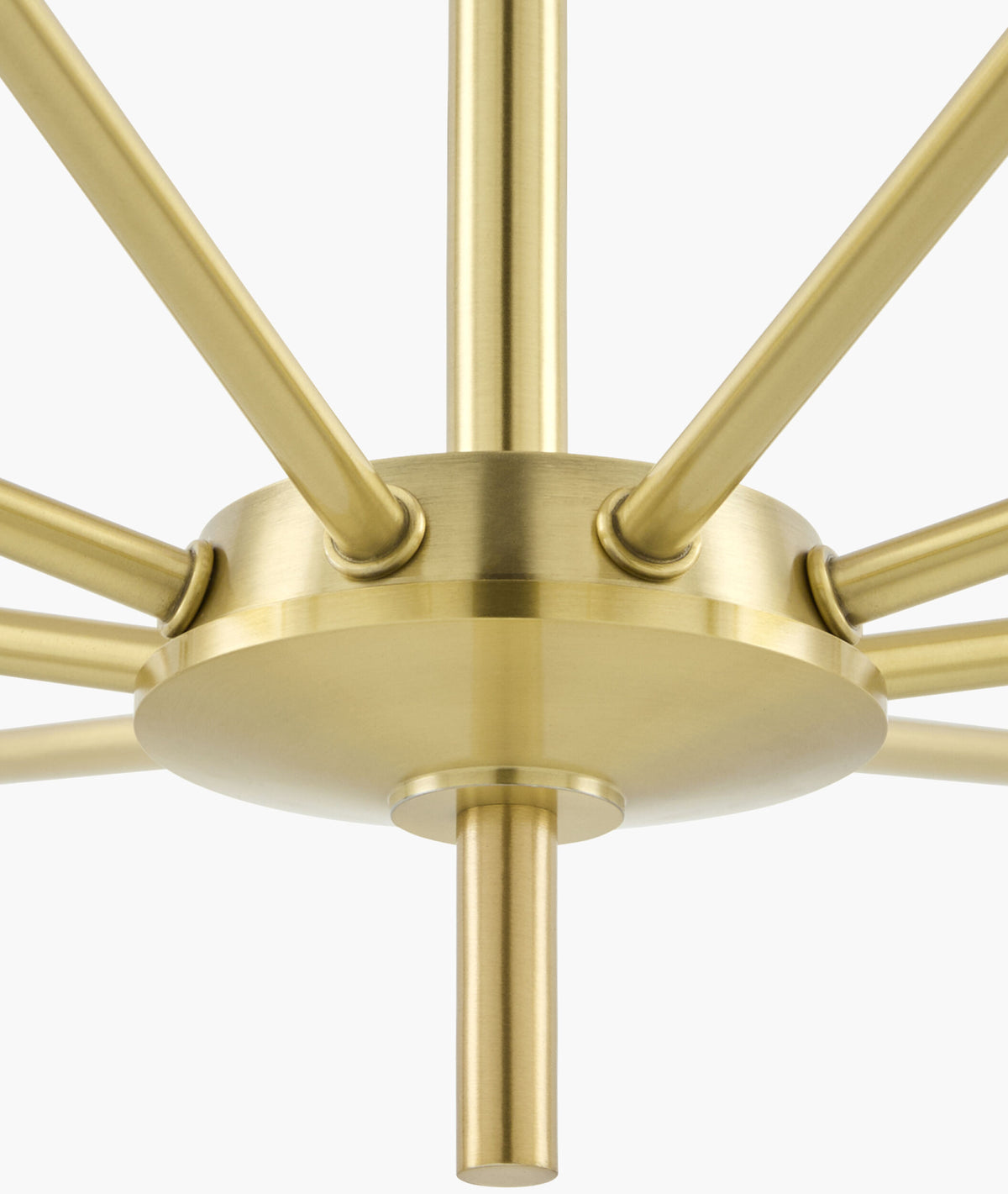 Cadris Iron Chandelier, Metallic Metallic Brass (CDRS-005)