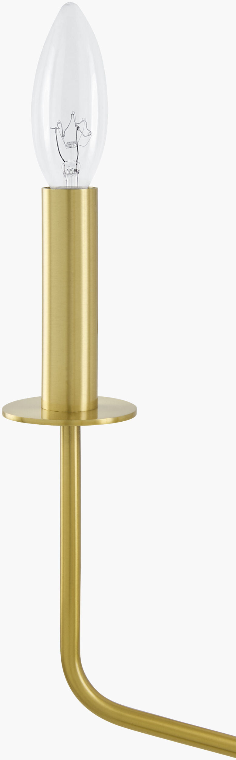 Cadris Iron Chandelier, Metallic Metallic Brass (CDRS-005)