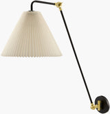 Cella 27" Iron Wall Sconce, Painted Black, Bleached White