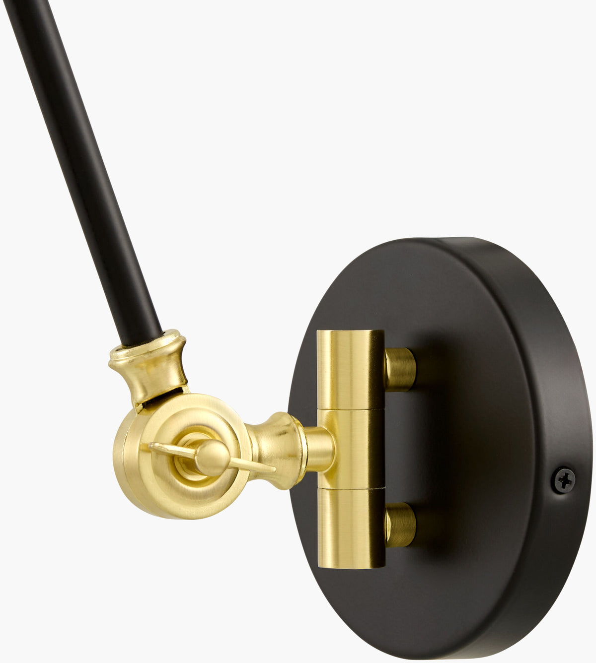 Cella 27" Iron Wall Sconce, Painted Black, Bleached White