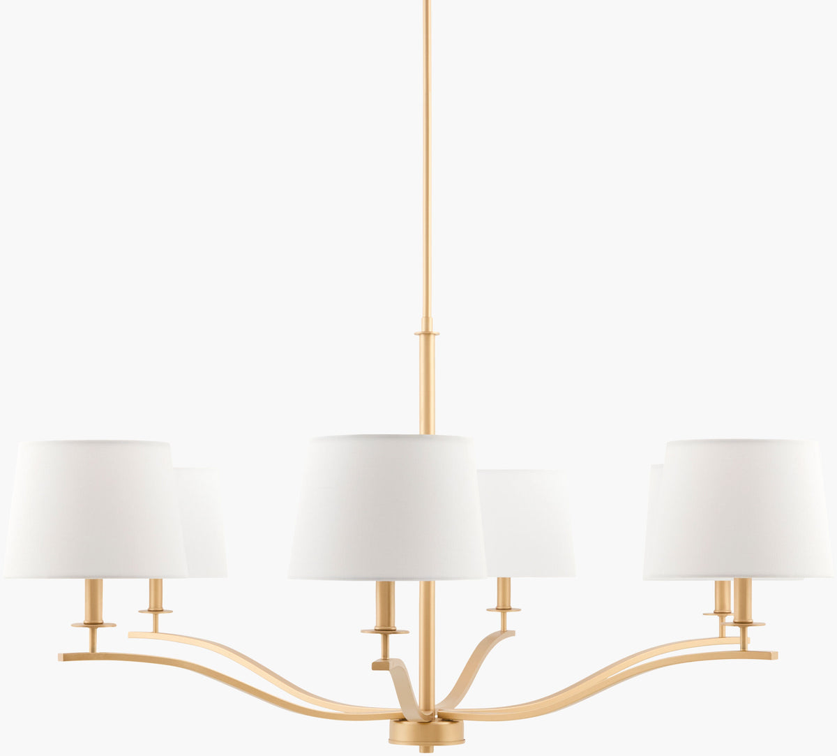 Cefalino Iron Chandelier, Painted Gold