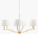 Cefalino Iron Chandelier, Painted Gold