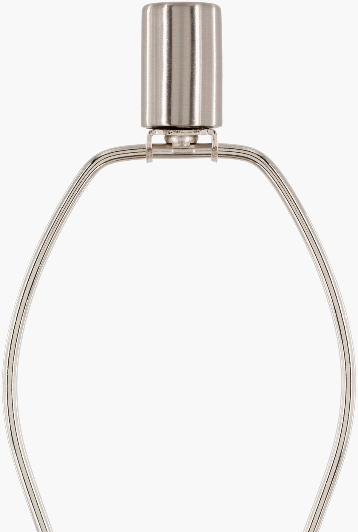 Carthage 29" Glass Table Lamp, Translucent Clear, Painted White