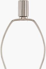 Carthage 29" Glass Table Lamp, Translucent Clear, Painted White