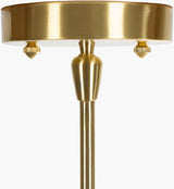 Cimarron Glass Pendant Light, Pearlized Gold, Brushed Metallic Nickel