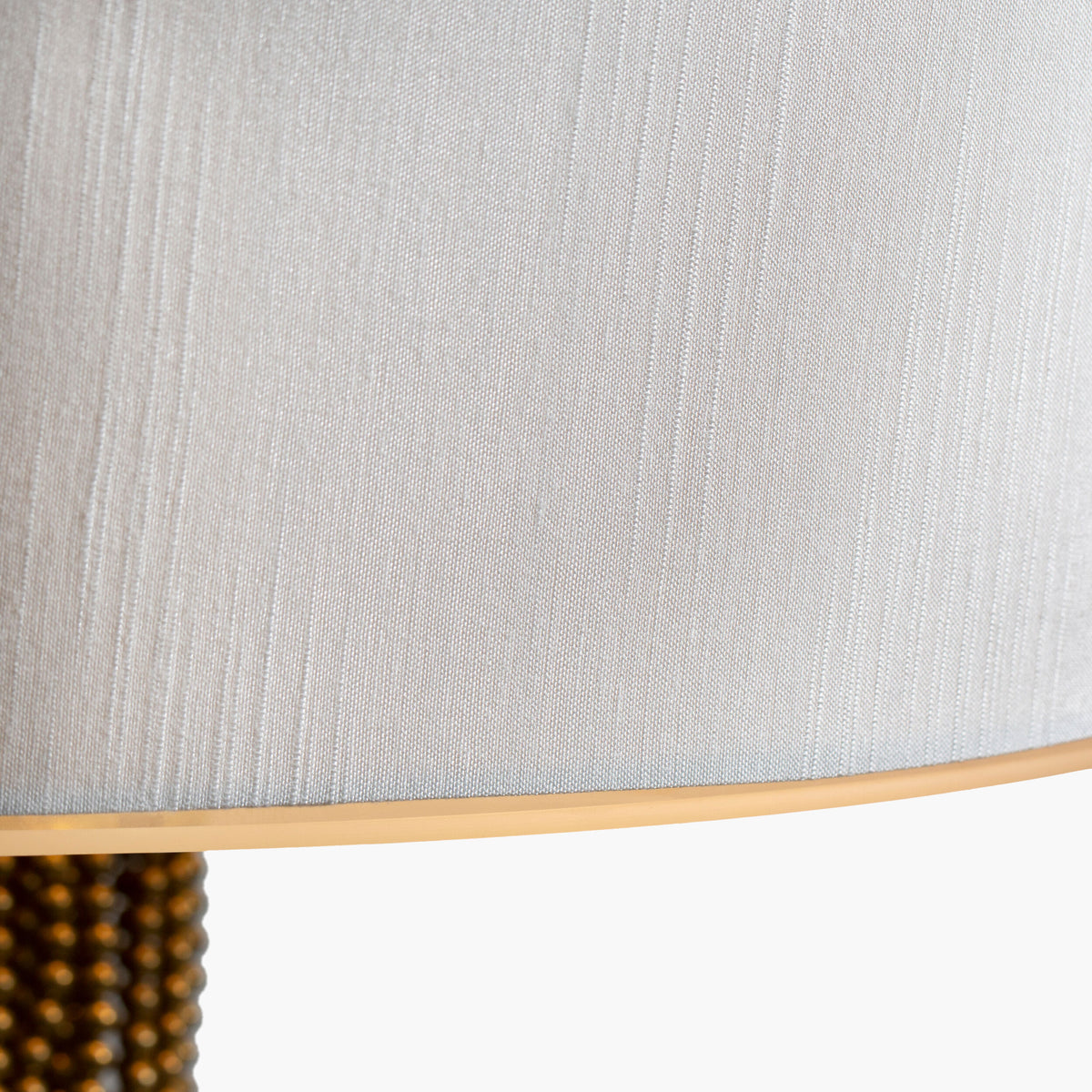 Cimarron Glass Pendant Light, Pearlized Gold, Brushed Metallic Nickel