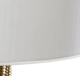 Cimarron Glass Pendant Light, Pearlized Gold, Brushed Metallic Nickel